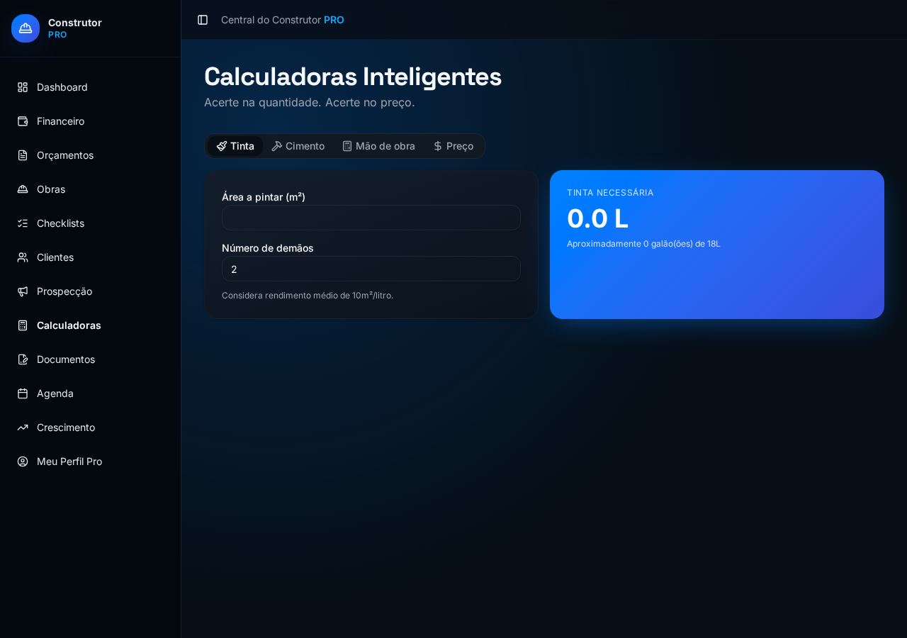 Calculadoras de material